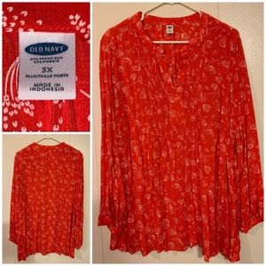 Old Navy dandelion print blouse